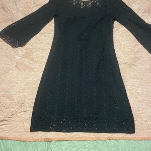 Lilly Pulitzer Black Lace Long sleeve Dress